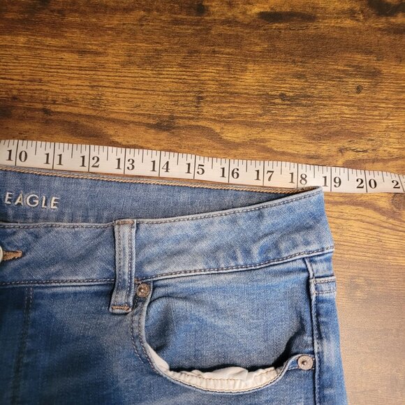 American Eagle Jeans 16 S Next Level Stretch Favorite Boyfriend Mid Rise - Picture 7 of 12
